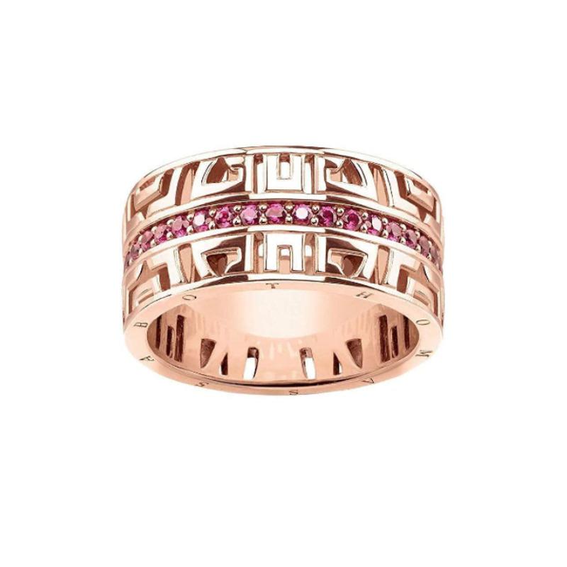 Thomas Sabo Ring Asian Ornaments Rose Gold-Plated