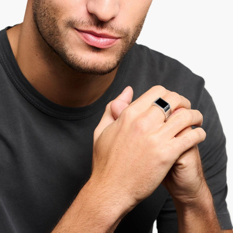 Thomas Sabo Ring - Black - Silver