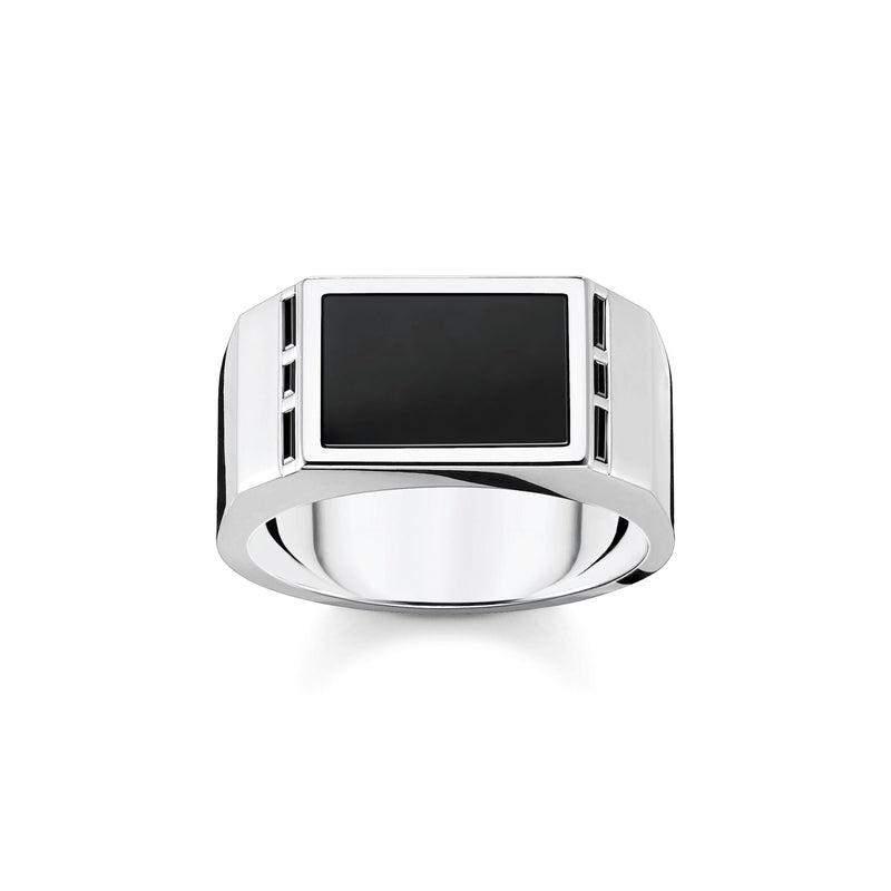 Thomas Sabo Ring - Black - Silver