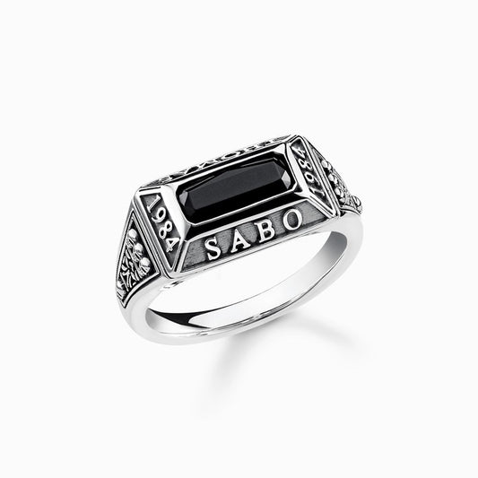 Thomas Sabo Ring - College - Blackened Silver