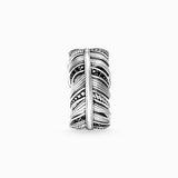 Thomas Sabo Ring - Feather Pave - Blackened Silver
