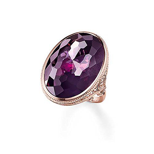 Thomas Sabo Ring Purple Cubic Zirconia Rose Gold Plated