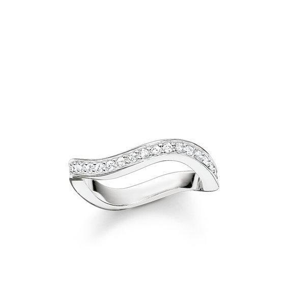 Thomas Sabo Ring White Sterling Silver/ Zirconia