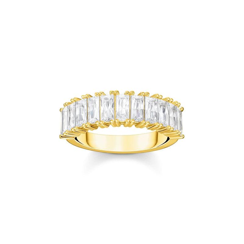 Thomas Sabo Ring white stones in gold