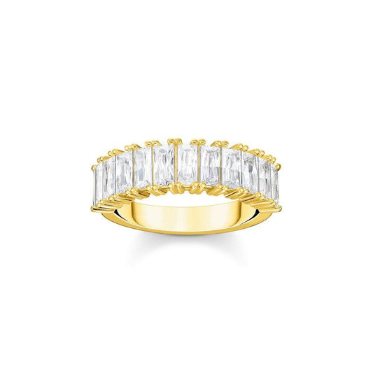 Thomas Sabo Ring white stones in gold