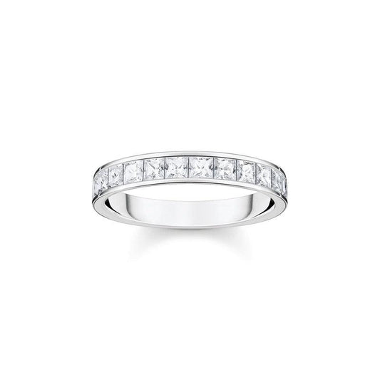 Thomas Sabo Ring white stones in silver