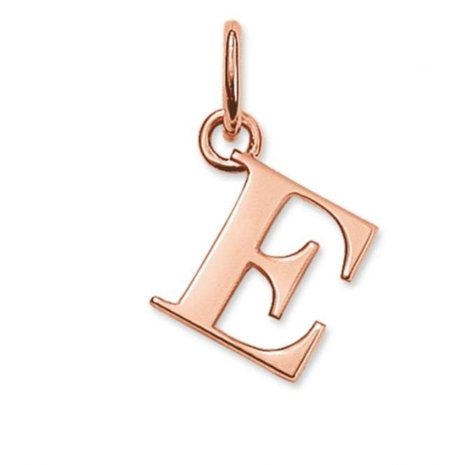 Thomas Sabo Rose Gold Plated Letter E