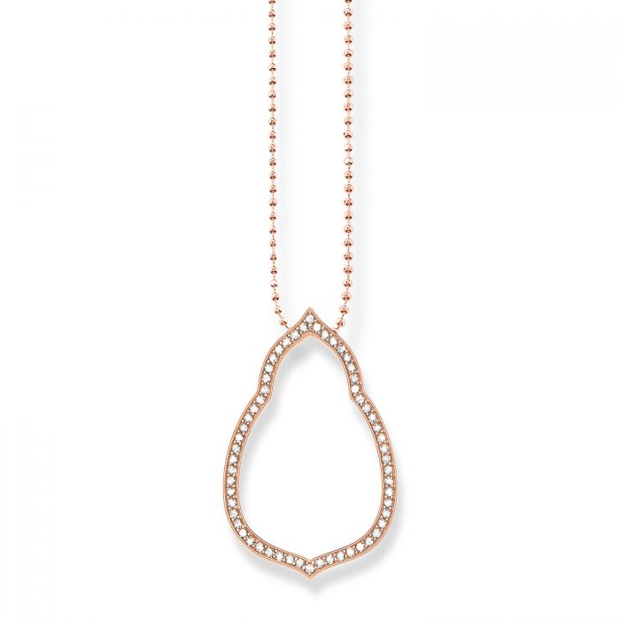 Thomas Sabo Rose Gold Plated Open Cubic Zirconia Pendant