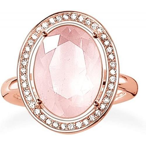 Thomas Sabo Rose Gold Round Quartz Ring