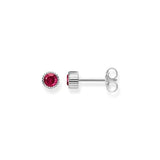 Thomas Sabo Royalty Red Stone Silver Ear Studs