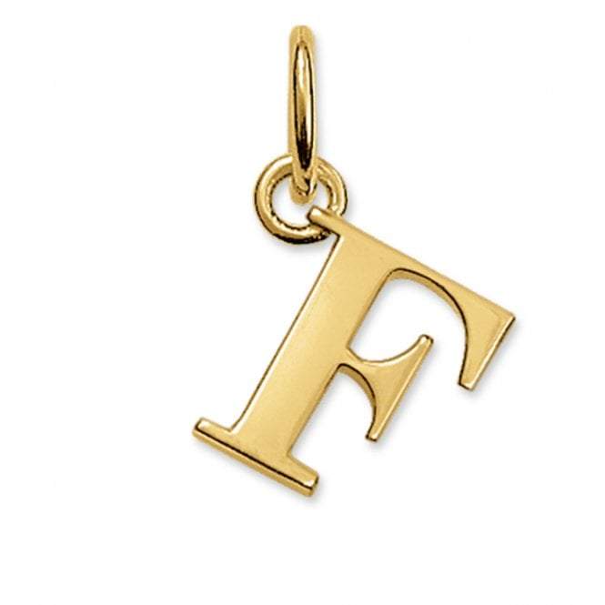 Thomas Sabo STERLING SILVER Gold Plated Letter F