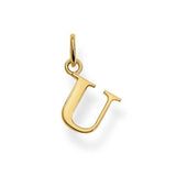 Thomas Sabo STERLING SILVER Gold Plated Letter U