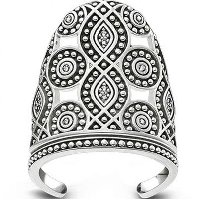 Thomas Sabo STERLING SILVER OXIDISED NAIL RING