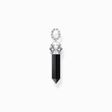 Thomas Sabo Silver Blackened Pendant with Hexagon-cut Black Onyx