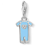 Thomas Sabo Silver Blue Baby Grow Charm