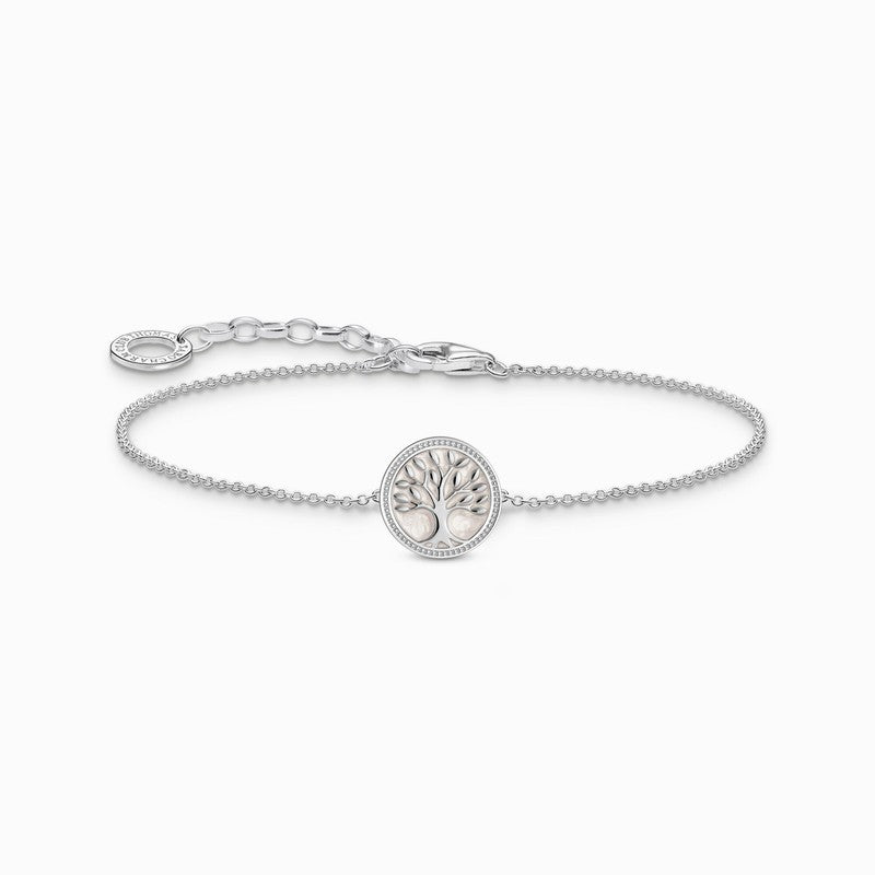 Thomas Sabo Silver Bracelet with Tree of Love Pendant & Cold Enamel