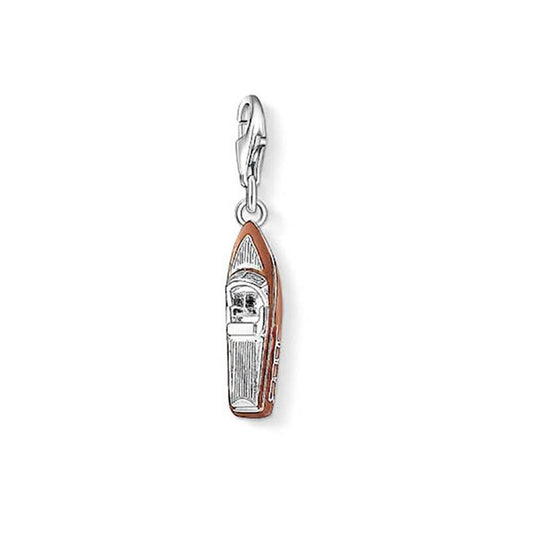 Thomas Sabo Silver & Brown Enamel Boat Charm