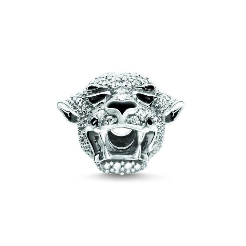 Thomas Sabo Silver CZ Tiger Bead
