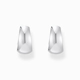 Thomas Sabo Silver Classic Hoop Earrings, Trapezoidal Shape