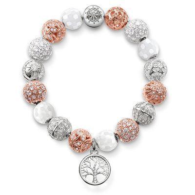 Thomas Sabo Silver Cubic Zirconia Leaves Bead