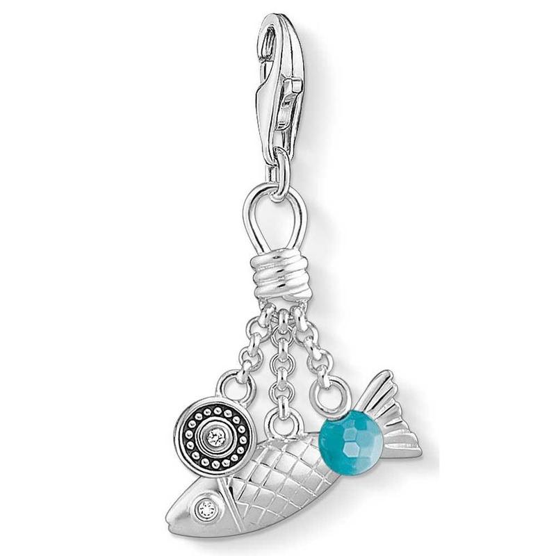 Thomas Sabo Silver Ethno Fish Charm