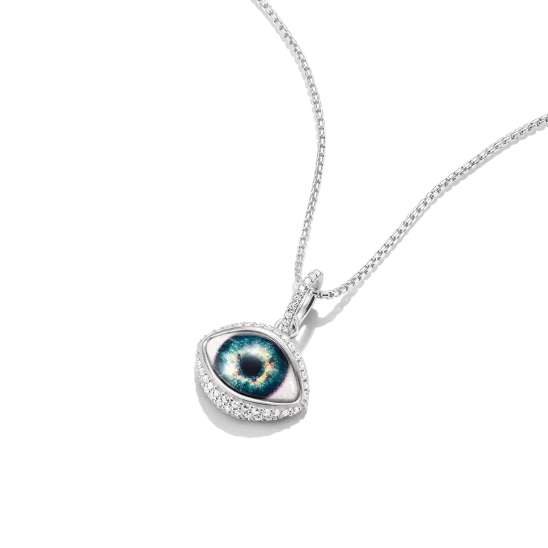 Thomas Sabo Silver Necklace Eye Pendant Rebel Icons