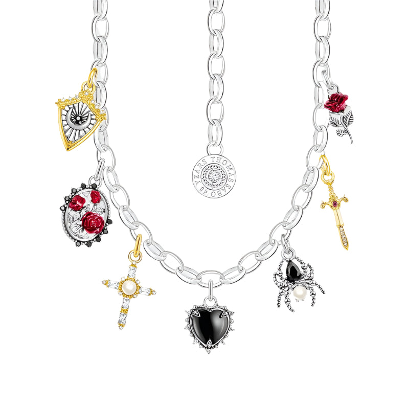 Thomas Sabo Silver Necklace with Pendants True Romance
