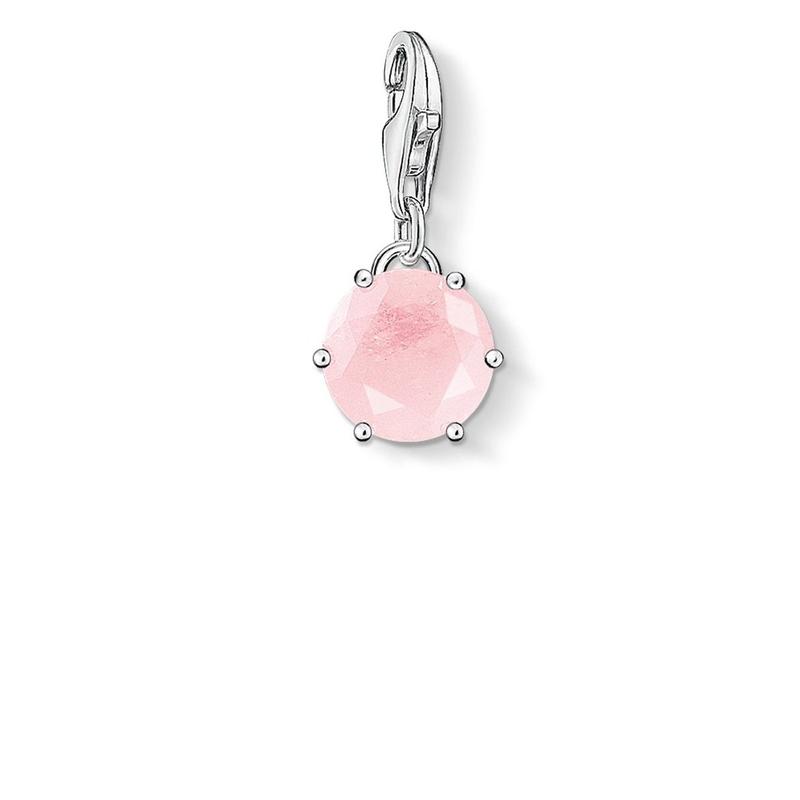 Thomas Sabo Silver October Rose Quartz Charm