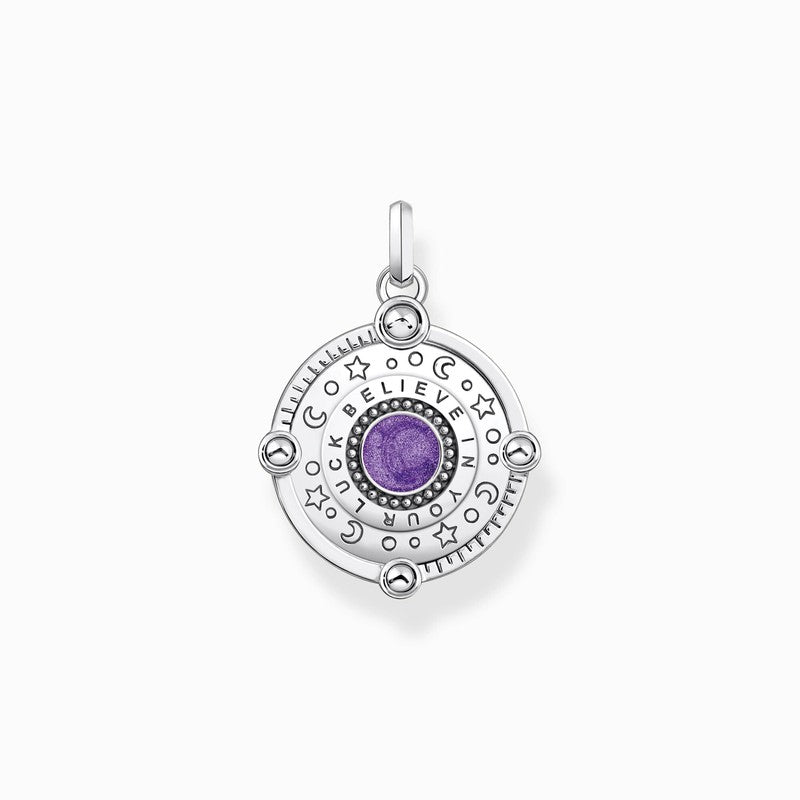 Thomas Sabo Silver Pendant with Violet cold Enamel