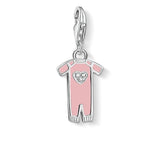 Thomas Sabo Silver Pink Baby Grow Charm