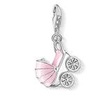 Thomas Sabo Silver Pink Pram Charm