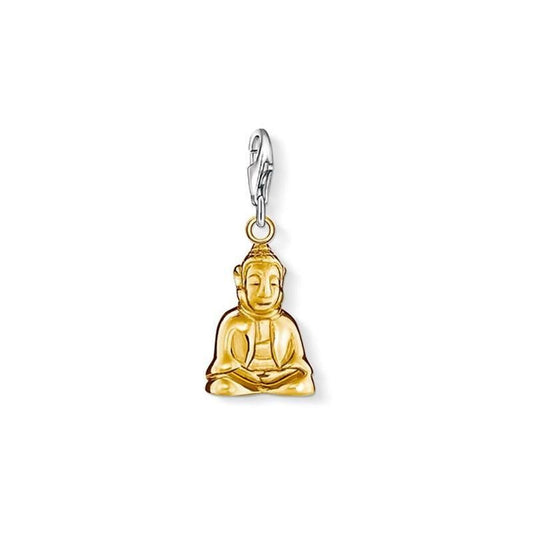 Thomas Sabo Silver Plated Buddha Pendant Charm Regenbogen