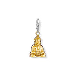 Thomas Sabo Silver Plated Buddha Pendant Charm Regenbogen