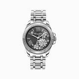 Thomas Sabo Silver Women's Watch Black Dial and White Flowers