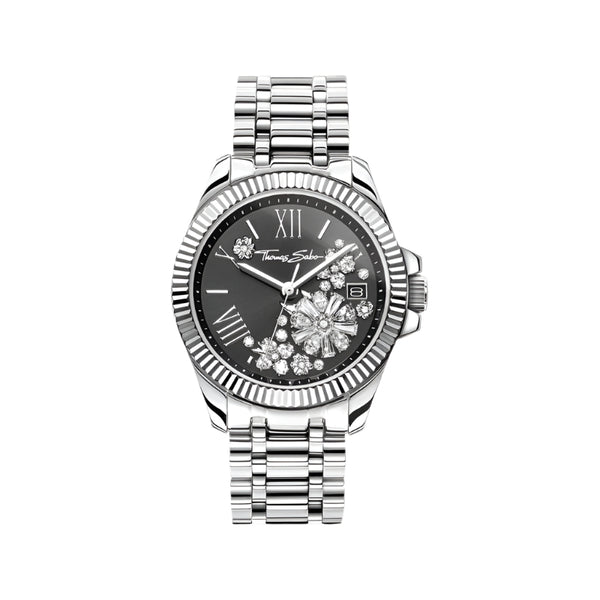 thomas sabo 時計 Thomas Sabo Watch with Cosmic Dial in Black Silver-coloured