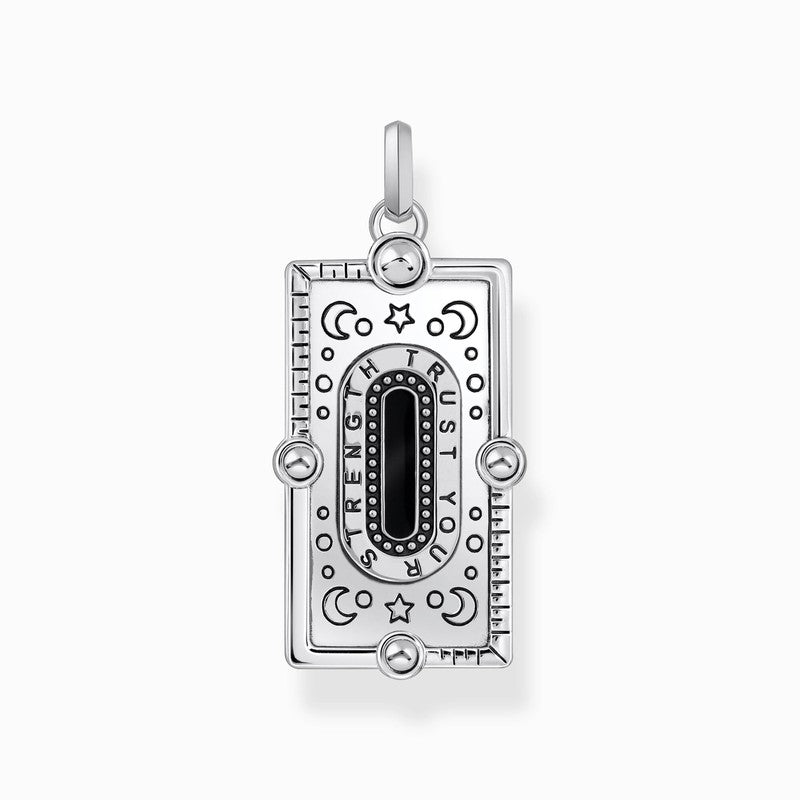 Thomas Sabo Silver pendant with a Snake, Black cold Enamel and Various Stones