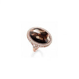 Thomas Sabo Smokey Quartz Rose Gold Ring