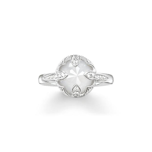 Thomas Sabo Solitaire ring white lotus Women Ring