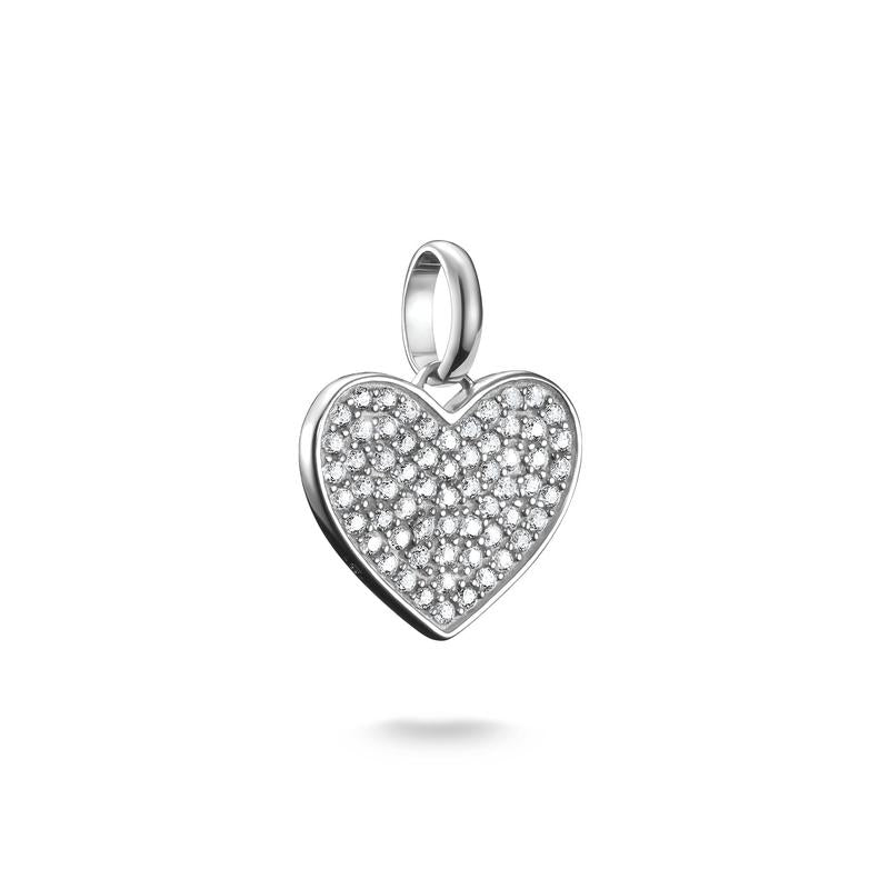 Thomas Sabo Sparkling Pavé Heart Charm