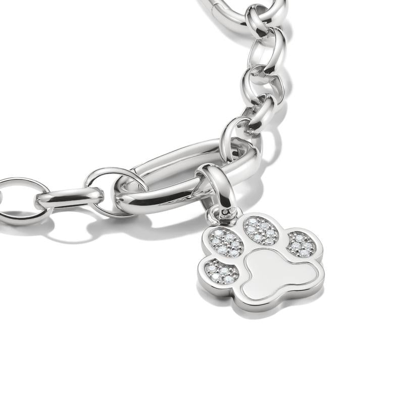 Thomas Sabo Sparkling Sterling Silver Paw Print Charm