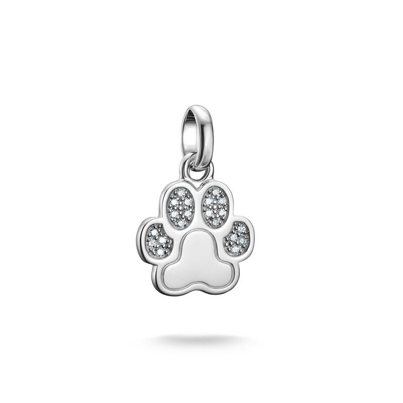 Thomas Sabo Sparkling Sterling Silver Paw Print Charm