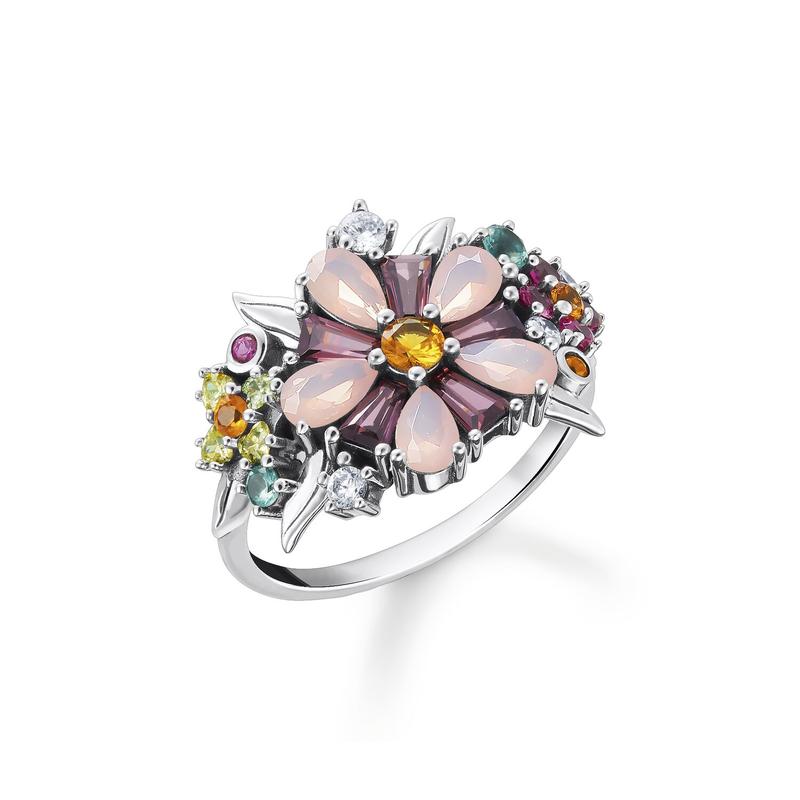Thomas Sabo Sterling Silver Black Zirconia Ring