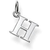 Thomas Sabo Sterling Silver Letter H Pendant Charm