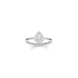 Thomas Sabo Sterling Silver Zirconia PavÃƒÂ© White Silver-Coloured, White Ring