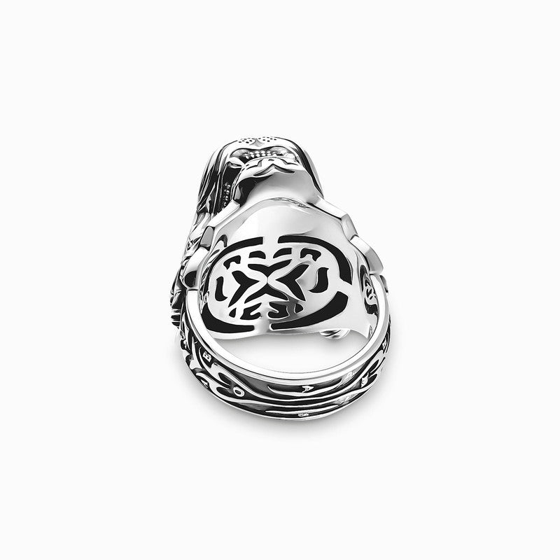 Thomas Sabo Tiger Head Oxidised Signet Ring