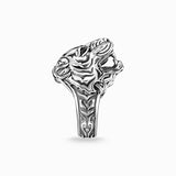 Thomas Sabo Tiger Head Oxidised Signet Ring