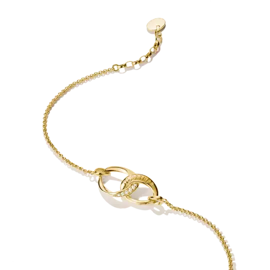 Thomas Sabo Together 18k Gold Plated Bracelet with White Zirconia