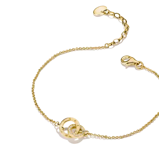 Thomas Sabo Together 18k Gold Plated Bracelet with White Zirconia