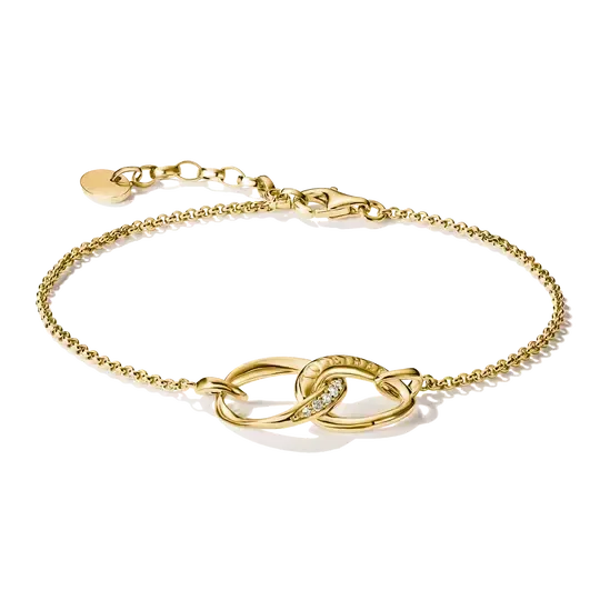 Thomas Sabo Together 18k Gold Plated Bracelet with White Zirconia