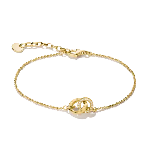 Thomas Sabo Together 18k Gold Plated Bracelet with White Zirconia